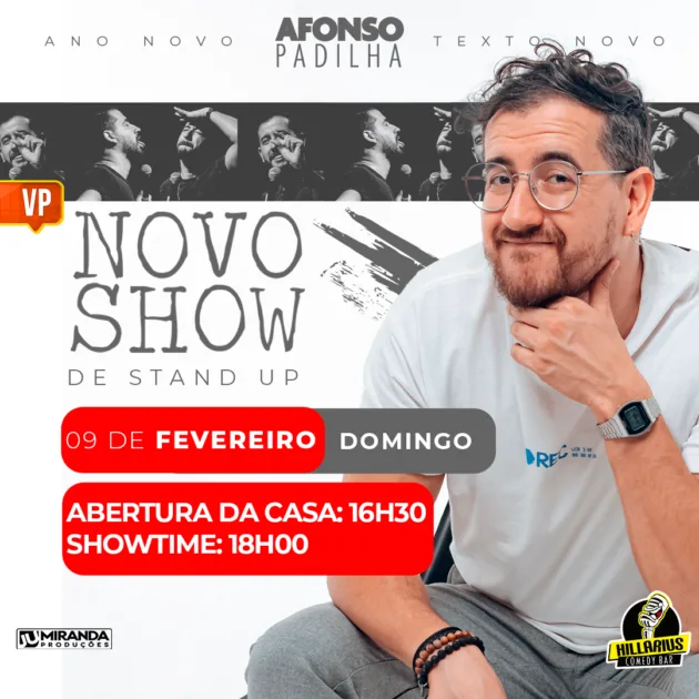 LOTE ESPECIAL:: Afonso Padilha VP 09.Fev 16h30