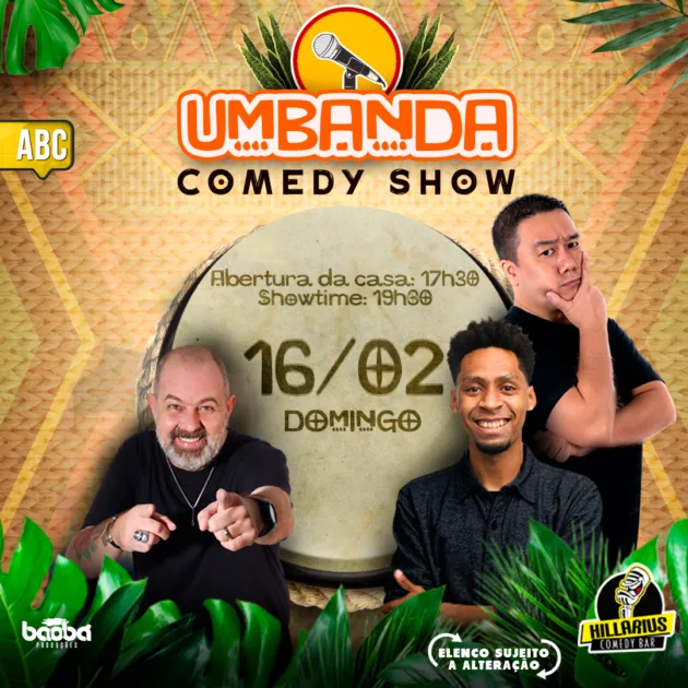 Umbanda Comedy ABC 16.Fev 17h30