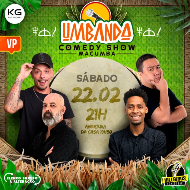 COMBO PROMOCIONAL:: Umbanda Comedy VP 22.Fev 19h30