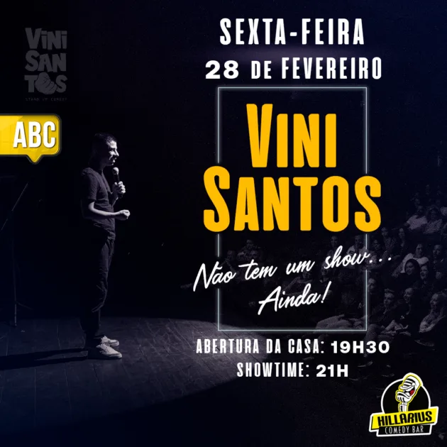 Vini Santos ABC 28.Fev 19h30