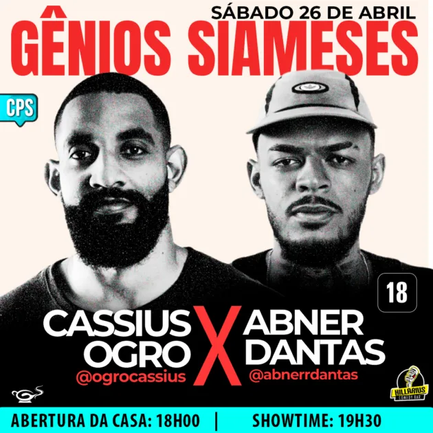 Genios Siameses Campinas 26.Abr 18h00