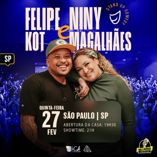 COMBO PROMOCIONAL:: Felipe Kot e Niny Magalhães SP 27.Fev 19h30