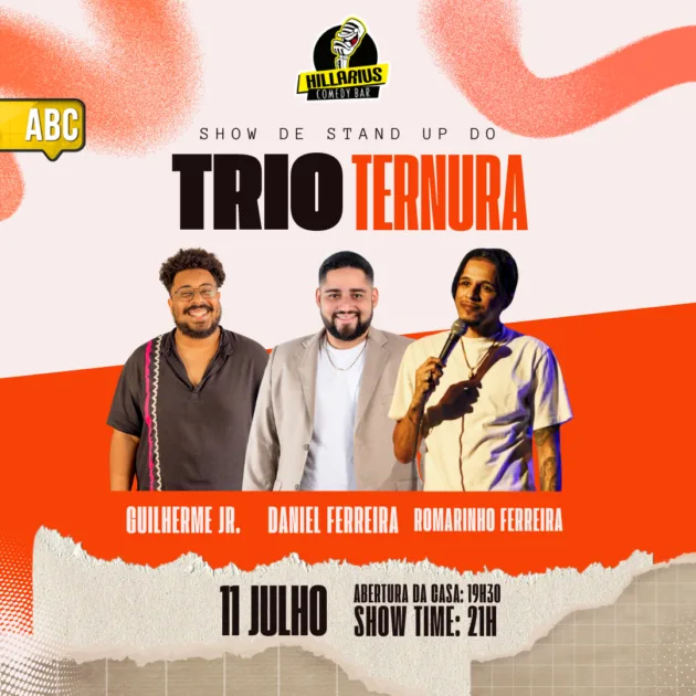 Daniel Ferreira, Romarinho e Guilherme Jr ABC 11.Jul 19h30