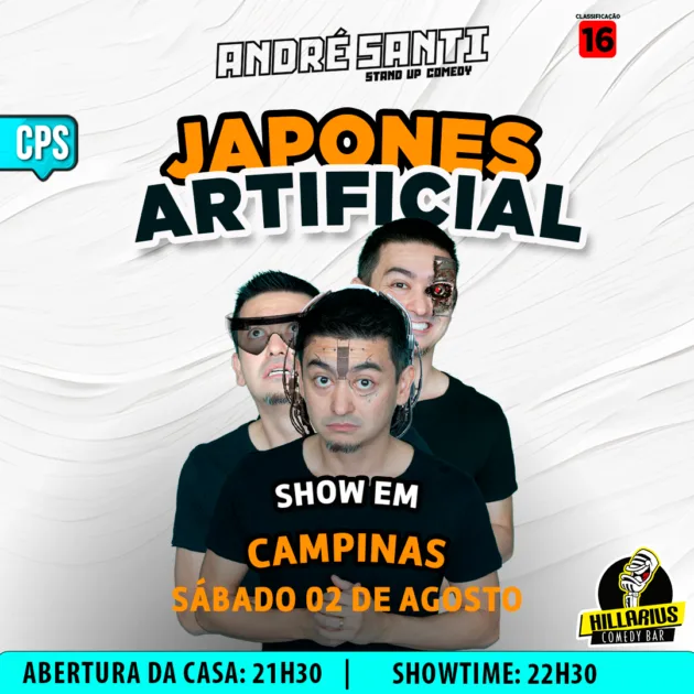 André Santi Campinas 02.Ago 21h30