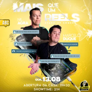 Marcelo Duque e Nil Agra ABC 13.Ago 19h30