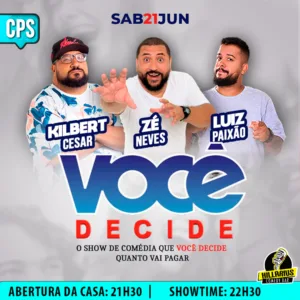 Ze Neves, Kilbert Cesar e Luiz Paixão Campinas 21.Jun 21h30