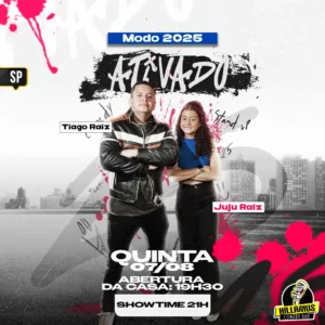 Tiago Raiz  SP 07.Ago 19h30