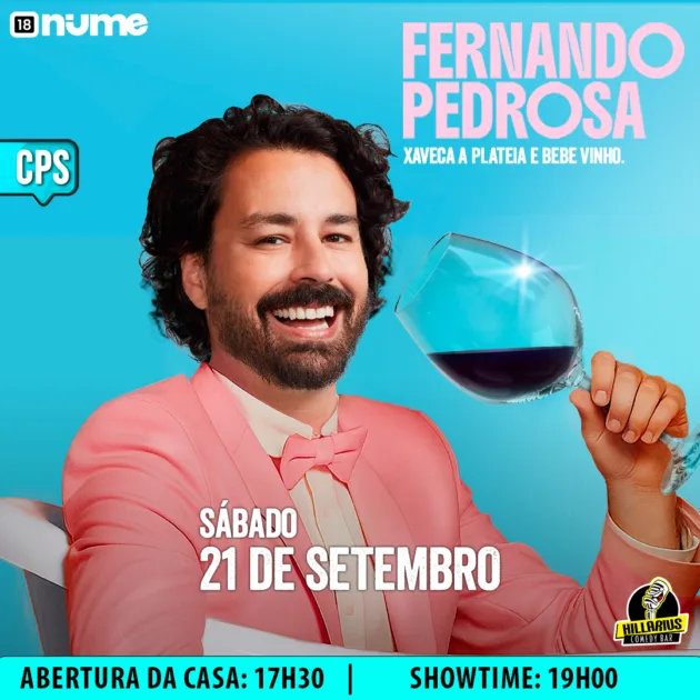 Xaveca a Plateia e Bebe Vinho com Fernando Pedrosa Campinas 21.Set 17h30