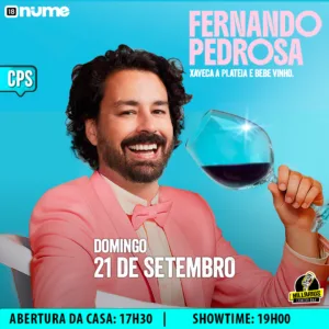 Xaveca a Plateia e Bebe Vinho com Fernando Pedrosa Campinas 21.Set 17h30