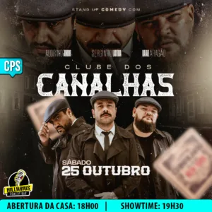Clube dos Canalhas Campinas 25.Out 18h00