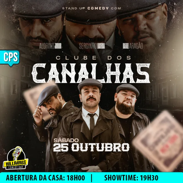 Clube dos Canalhas Campinas 25.Out 18h00