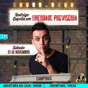 Rodrigo Capella Campinas 01.Nov 18h00