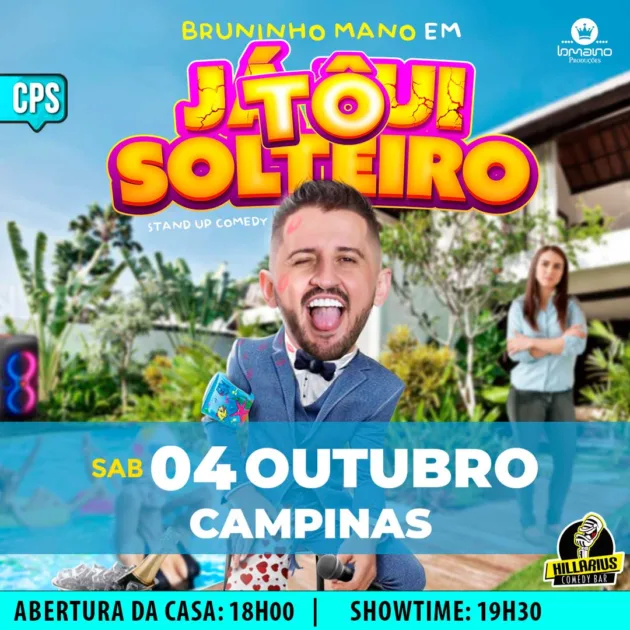 Bruninho Mano Campinas 04.Out 18h00