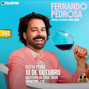 Xaveca a Plateia e Bebe Vinho com Fernando Pedrosa ABC 10.Out 19h30