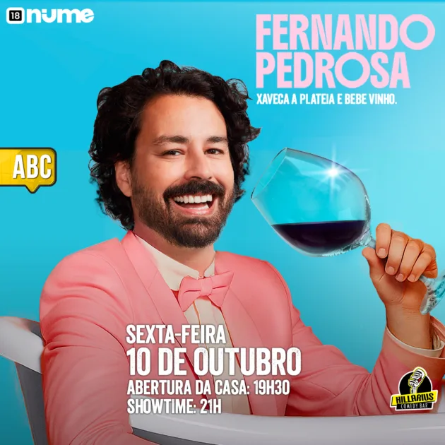 Xaveca a Plateia e Bebe Vinho com Fernando Pedrosa ABC 10.Out 19h30