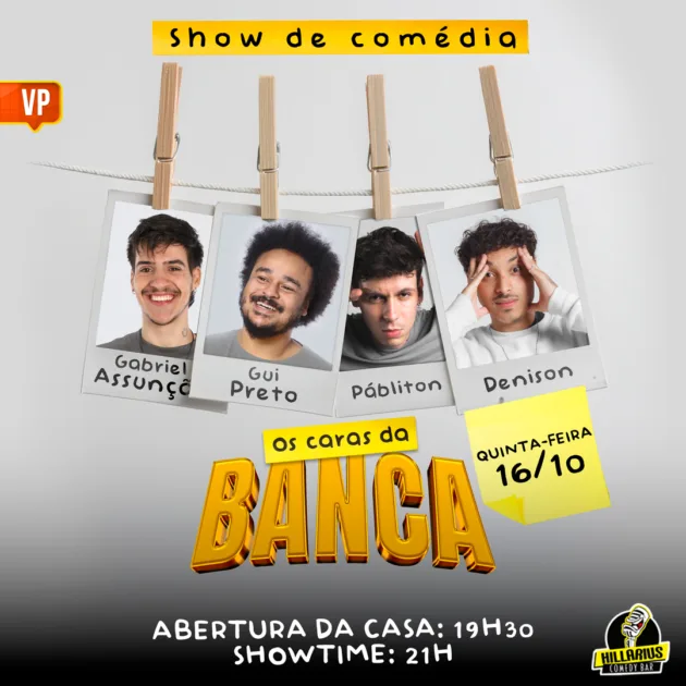 Os Caras da Banca VP 16.Out 19h30