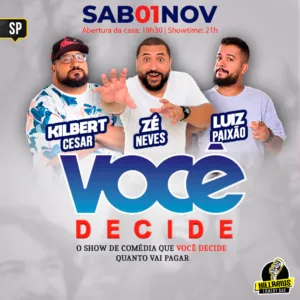Você Decide SP 01.Nov 19h30