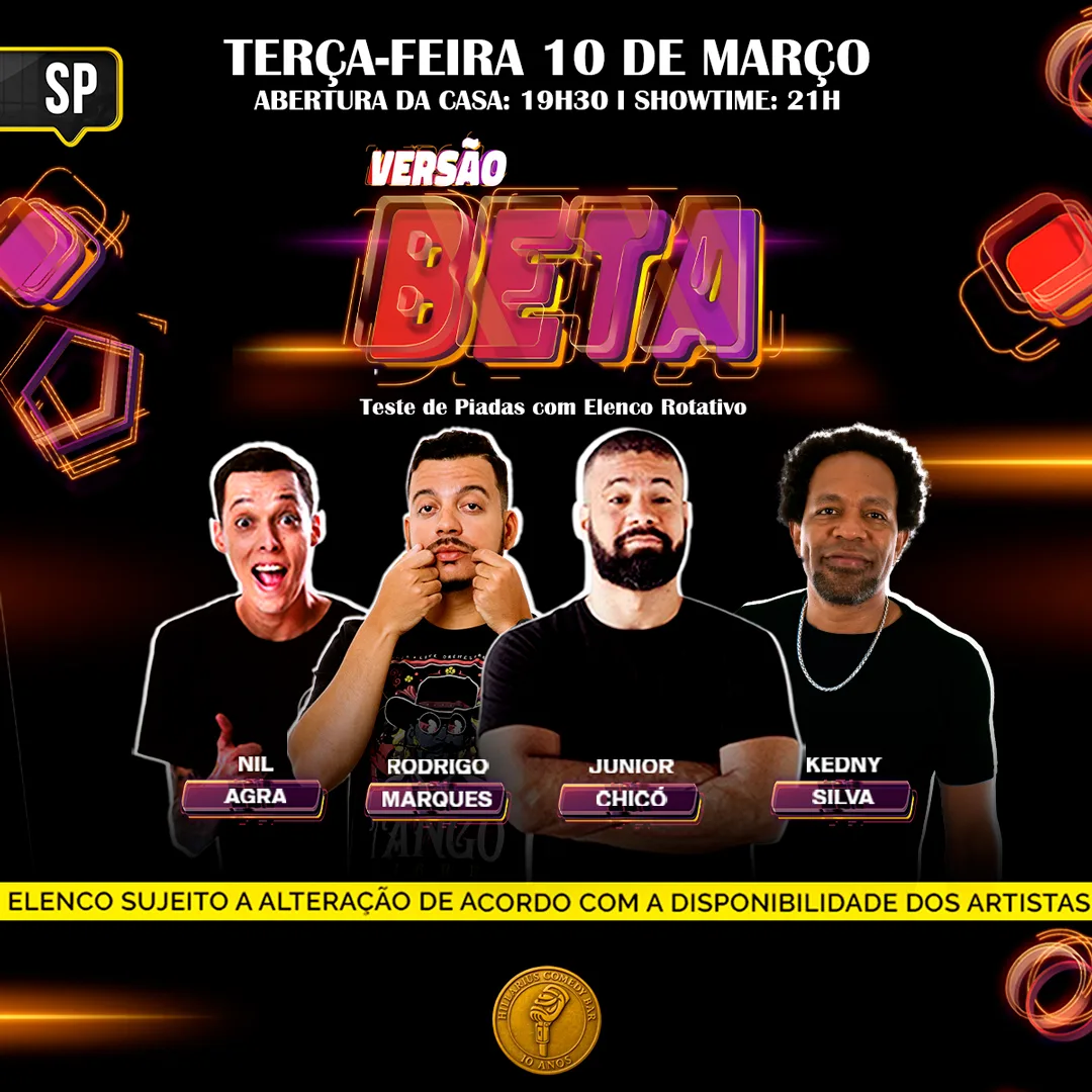 Versão Beta SP 10.Mar 19h30