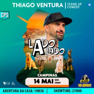 INGRESSO PROMOCIONAL:: Thiago Ventura Campinas 14.Mai 19h30