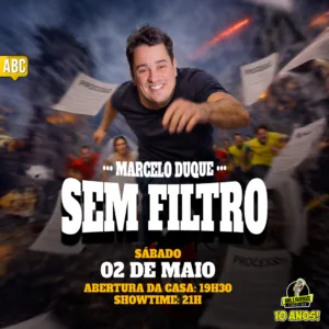 INGRESSO EM DOBRO:: Marcelo Duque ABC 02.Mai 19h30
