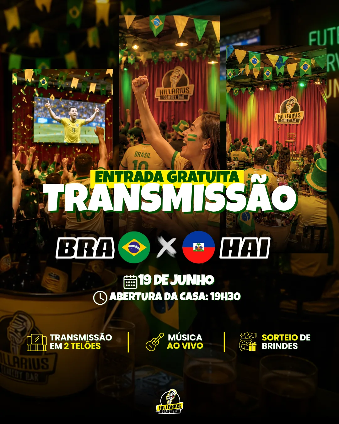 Transmissão Brasil x Haiti_19.Jun_a partir das 19h30