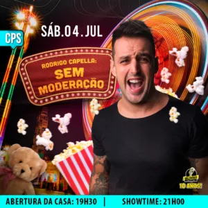 Combo Promocional:: Rodrigo Capella Campinas 04.Jul 19h30