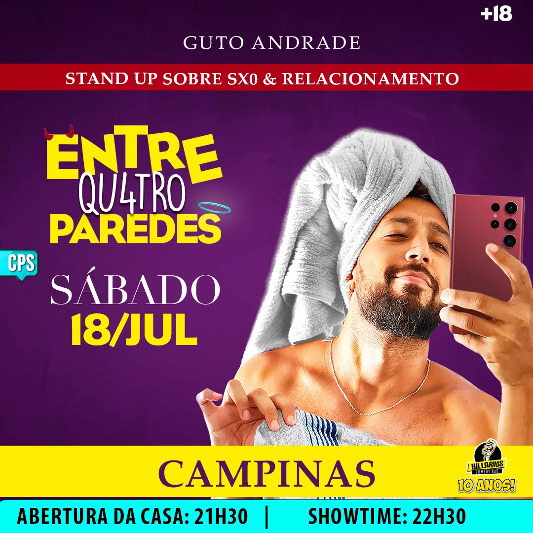 Combo Promocional:: Guto Andrade Campinas 18.Jul 21h30