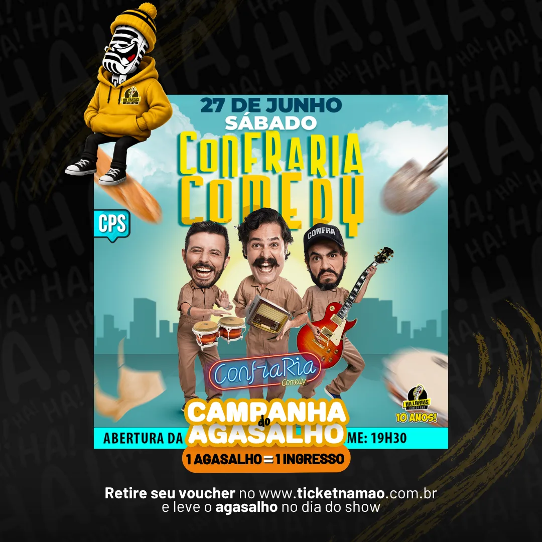Show Beneficente:: Confraria Comedy Campinas 27.Jun 18h00