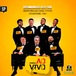 Comedia ao Vivo SP 02.Ago 17h30