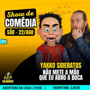 Yakko Sideratos Campinas 22.Ago 21h30