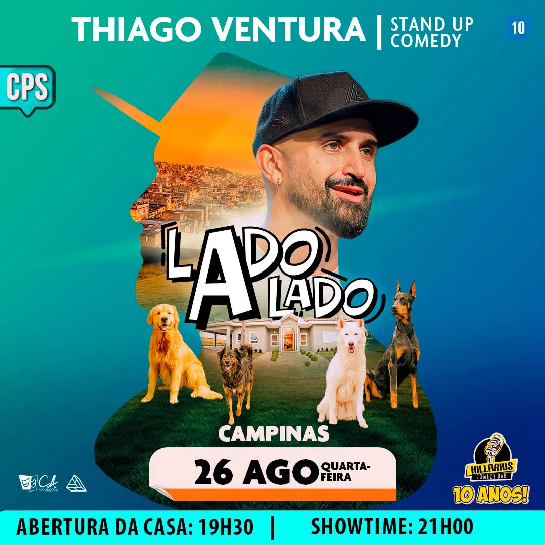 Combo Promocional::Thiago Ventura Campinas 26.Ago 19h30