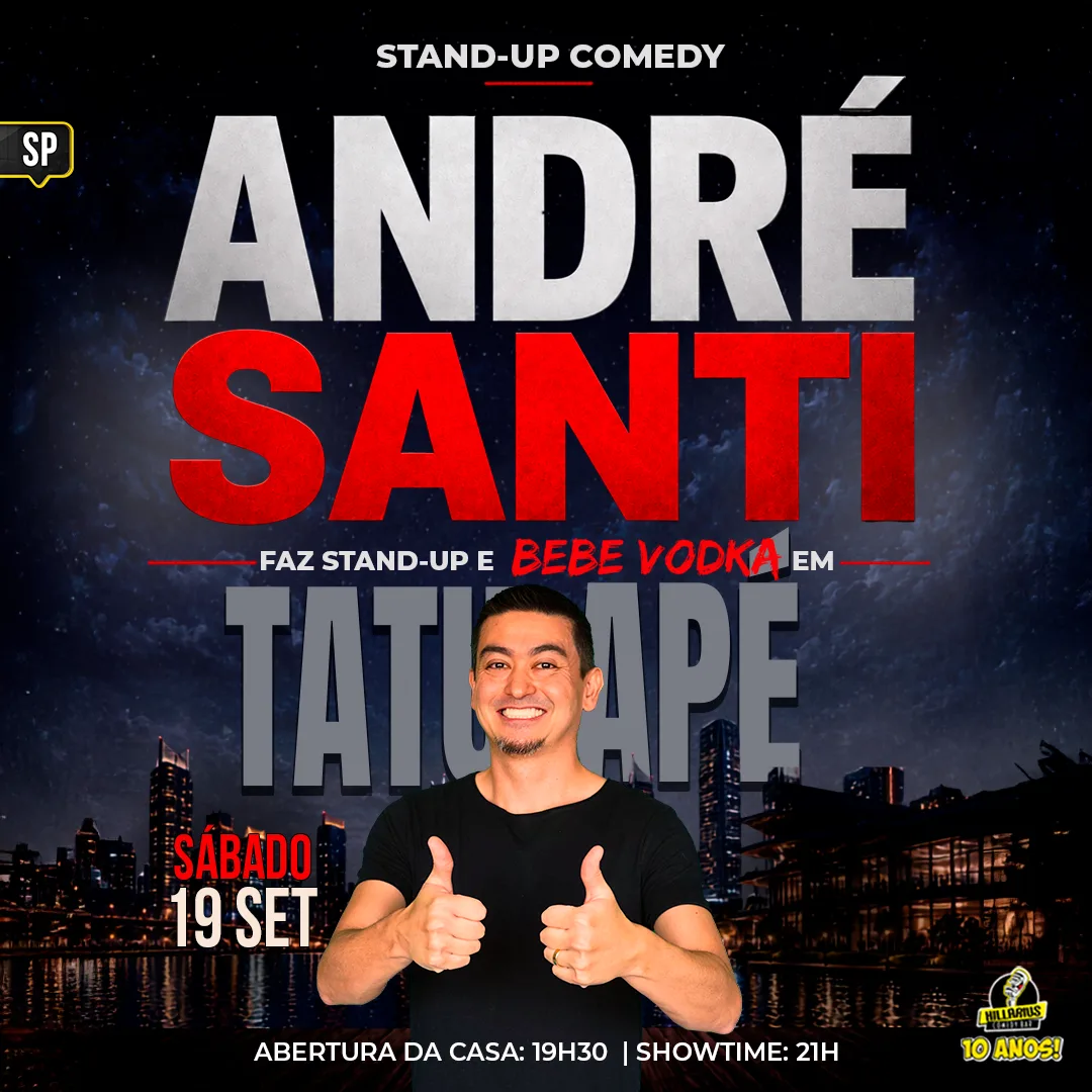 INGRESSO EM DOBRO:: André Santi SP 19.Set 19h30