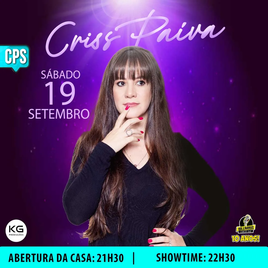 Criss Paiva Campinas 19.Set 18h00
