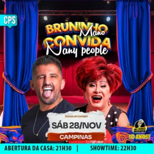 Nanny People e Bruninho Mano  Campinas 28.Nov 21h30